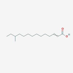 molecular formula C15H28O2 B14407305 12-Methyltetradec-2-enoic acid CAS No. 83566-49-8