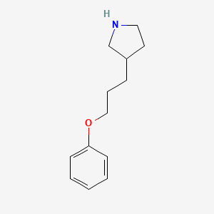 molecular formula C13H19NO B1440731 3-(3-Phenoxypropyl)pyrrolidine CAS No. 1220038-47-0