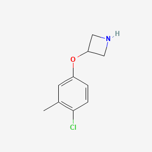 molecular formula C10H12ClNO B1440732 3-(4-氯-3-甲基苯氧基)氮杂环丁烷 CAS No. 1219948-74-9