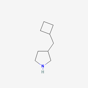 molecular formula C9H17N B1440733 3-(环丁基甲基)吡咯烷 CAS No. 1220021-25-9