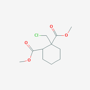 molecular formula C11H17ClO4 B14407339 Dimethyl 1-(chloromethyl)cyclohexane-1,2-dicarboxylate CAS No. 85750-78-3