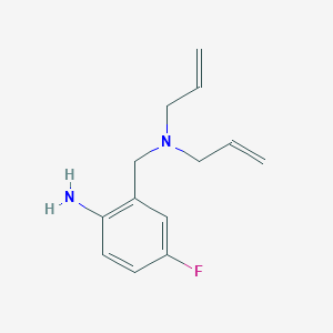 molecular formula C13H17FN2 B1440736 2-[(Diallylamino)methyl]-4-fluoroaniline CAS No. 1220039-27-9