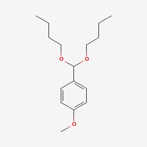 molecular formula C16H26O3 B14407372 1-(Dibutoxymethyl)-4-methoxybenzene CAS No. 82343-41-7