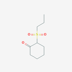 molecular formula C9H16O3S B14407399 2-(Propane-1-sulfonyl)cyclohexan-1-one CAS No. 85058-04-4