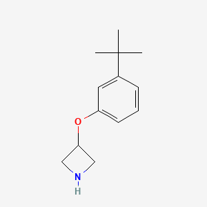molecular formula C13H19NO B1440740 3-[3-(叔丁基)苯氧基]氮杂环丁烷 CAS No. 1219961-14-4