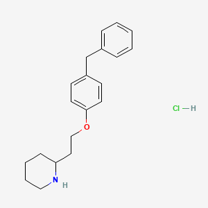 molecular formula C20H26ClNO B1440788 2-[2-(4-苄基苯氧基)乙基]哌啶盐酸盐 CAS No. 152009-32-0