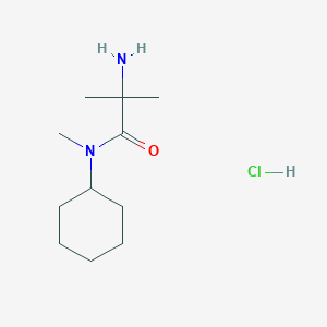 molecular formula C11H23ClN2O B1440799 2-氨基-N-环己基-N,2-二甲基丙酰胺盐酸盐 CAS No. 1220031-46-8