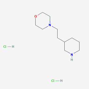 molecular formula C11H24Cl2N2O B1440803 4-[2-(3-哌啶基)乙基]吗啉二盐酸盐 CAS No. 1219960-81-2