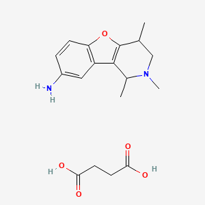 molecular formula C18H24N2O5 B1440806 琥珀酸盐1,2,4-三甲基-1,2,3,4-四氢苯并[4,5]-呋并[3,2-c]吡啶-8-胺 CAS No. 1228070-78-7