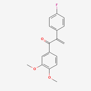 1-(3,4-Dimethoxyphenyl)-2-(4-fluorophenyl)prop-2-en-1-one