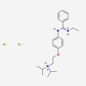 N-(p-(2-(Diisopropylamino)ethoxy)phenyl)-N'-ethyl-benzamidine dihydrobromide