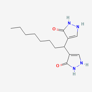 4,4'-(Octane-1,1-diyl)di(1,2-dihydro-3H-pyrazol-3-one)