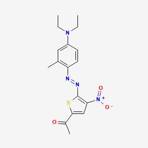 1-(5-{(E)-[4-(Diethylamino)-2-methylphenyl]diazenyl}-4-nitrothiophen-2-yl)ethan-1-one