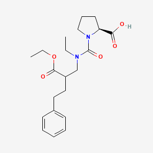 1-{[2-(Ethoxycarbonyl)-4-phenylbutyl](ethyl)carbamoyl}-L-proline