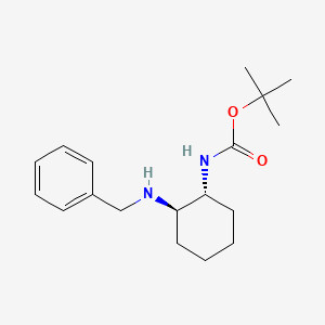 molecular formula C18H28N2O2 B1440810 叔丁基 (1R,2R)-2-(苄胺基)-环己基氨基甲酸酯 CAS No. 1217764-63-0