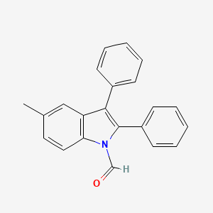 5-Methyl-2,3-diphenyl-1H-indole-1-carbaldehyde