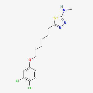 5-[6-(3,4-Dichlorophenoxy)hexyl]-N-methyl-1,3,4-thiadiazol-2-amine