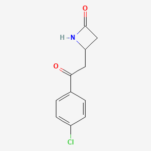 4-[2-(4-Chlorophenyl)-2-oxoethyl]azetidin-2-one