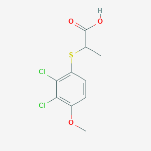 2-[(2,3-Dichloro-4-methoxyphenyl)sulfanyl]propanoic acid