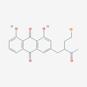 9,10-Anthracenedione, 3-[2-(2-bromoethyl)-3-oxobutyl]-1,8-dihydroxy-