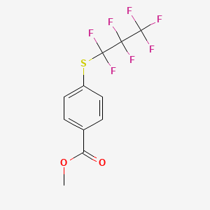 Methyl 4-[(heptafluoropropyl)sulfanyl]benzoate