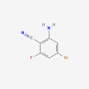 B1440856 2-Amino-4-bromo-6-fluorobenzonitrile CAS No. 1279865-14-3