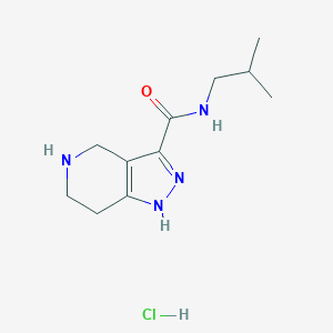 molecular formula C11H19ClN4O B1440857 N-异丁基-4,5,6,7-四氢-1H-吡唑并[4,3-c]吡啶-3-甲酰胺盐酸盐 CAS No. 1220028-26-1