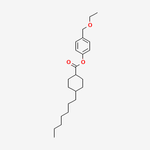 4-(Ethoxymethyl)phenyl 4-heptylcyclohexane-1-carboxylate