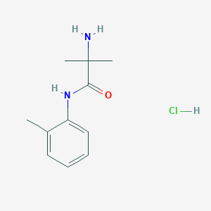 molecular formula C11H17ClN2O B1440865 2-氨基-2-甲基-N-(2-甲基苯基)丙酰胺盐酸盐 CAS No. 1220038-31-2