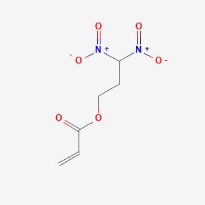 molecular formula C6H8N2O6 B14408667 3,3-Dinitropropyl prop-2-enoate CAS No. 85963-24-2