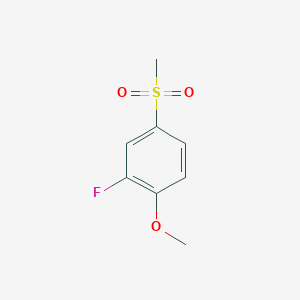 molecular formula C8H9FO3S B1440890 2-氟-1-甲氧基-4-(甲磺酰基)苯 CAS No. 20951-14-8