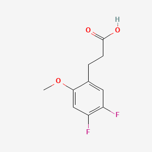 molecular formula C10H10F2O3 B1440897 3-(4,5-二氟-2-甲氧基苯基)丙酸 CAS No. 1092460-69-9