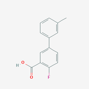 molecular formula C14H11FO2 B1440909 2-Fluoro-5-(3-methylphenyl)benzoic acid CAS No. 1184124-24-0