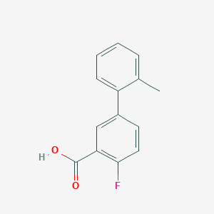 molecular formula C14H11FO2 B1440911 2-氟-5-(2-甲基苯基)苯甲酸 CAS No. 1179510-24-7