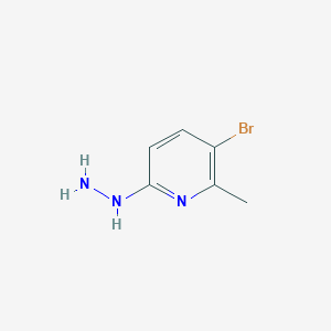 molecular formula C6H8BrN3 B1440921 3-Bromo-6-hydrazinyl-2-methylpyridine CAS No. 39919-66-9