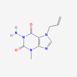 1-Amino-3-methyl-7-(prop-2-en-1-yl)-3,7-dihydro-1H-purine-2,6-dione