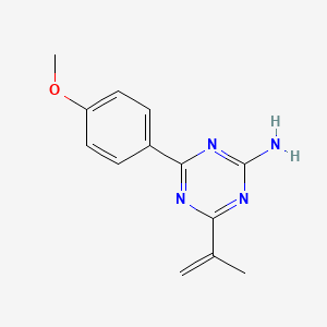 4-(4-Methoxyphenyl)-6-prop-1-en-2-yl-1,3,5-triazin-2-amine