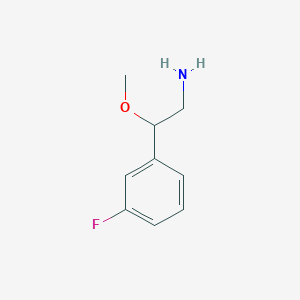 molecular formula C9H12FNO B1440928 2-(3-氟苯基)-2-甲氧基乙胺 CAS No. 1083401-19-7