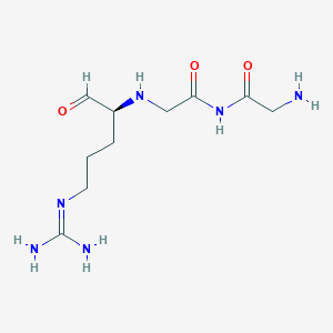 molecular formula C10H20N6O3 B14409305 Glycylglycyl-L-argininal CAS No. 80434-79-3