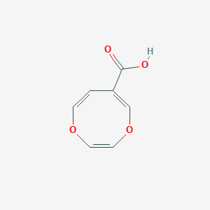 molecular formula C7H6O4 B14409328 1,4-Dioxocine-6-carboxylic acid CAS No. 85553-90-8