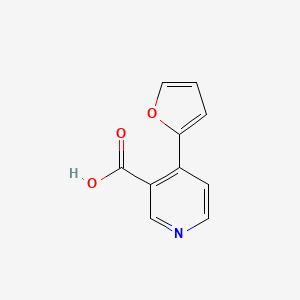 molecular formula C10H7NO3 B1440933 4-(呋喃-2-基)烟酸 CAS No. 1261961-41-4