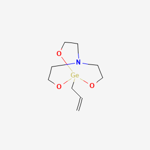 molecular formula C9H17GeNO3 B14409334 1-(Prop-2-en-1-yl)-2,8,9-trioxa-5-aza-1-germabicyclo[3.3.3]undecane CAS No. 84692-66-0