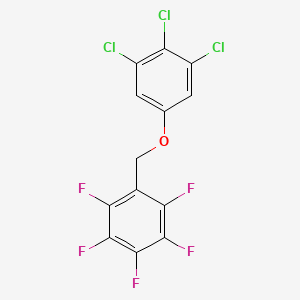 1,2,3,4,5-Pentafluoro-6-[(3,4,5-trichlorophenoxy)methyl]benzene