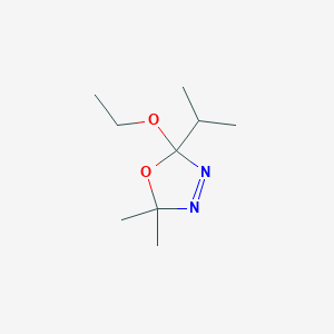 2-Ethoxy-5,5-dimethyl-2-(propan-2-yl)-2,5-dihydro-1,3,4-oxadiazole