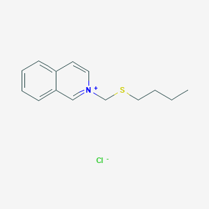 molecular formula C14H18ClNS B14409367 2-[(Butylsulfanyl)methyl]isoquinolin-2-ium chloride CAS No. 87447-50-5