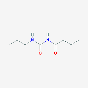 molecular formula C8H16N2O2 B14409368 N-(Propylcarbamoyl)butanamide CAS No. 82162-77-4