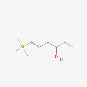 molecular formula C10H22OSi B14409376 2-Methyl-6-(trimethylsilyl)hex-5-en-3-ol CAS No. 85363-31-1