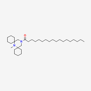 1-(7-Methyl-7,15-diazadispiro[5.1.5~8~.3~6~]hexadecan-15-yl)octadecan-1-one