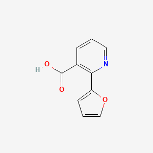 molecular formula C10H7NO3 B1440942 2-(呋喃-2-基)吡啶-3-羧酸 CAS No. 1211533-05-9