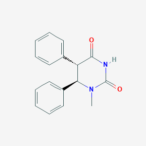 molecular formula C17H16N2O2 B14409431 (5S,6R)-1-Methyl-5,6-diphenyldihydropyrimidine-2,4(1H,3H)-dione CAS No. 87060-91-1